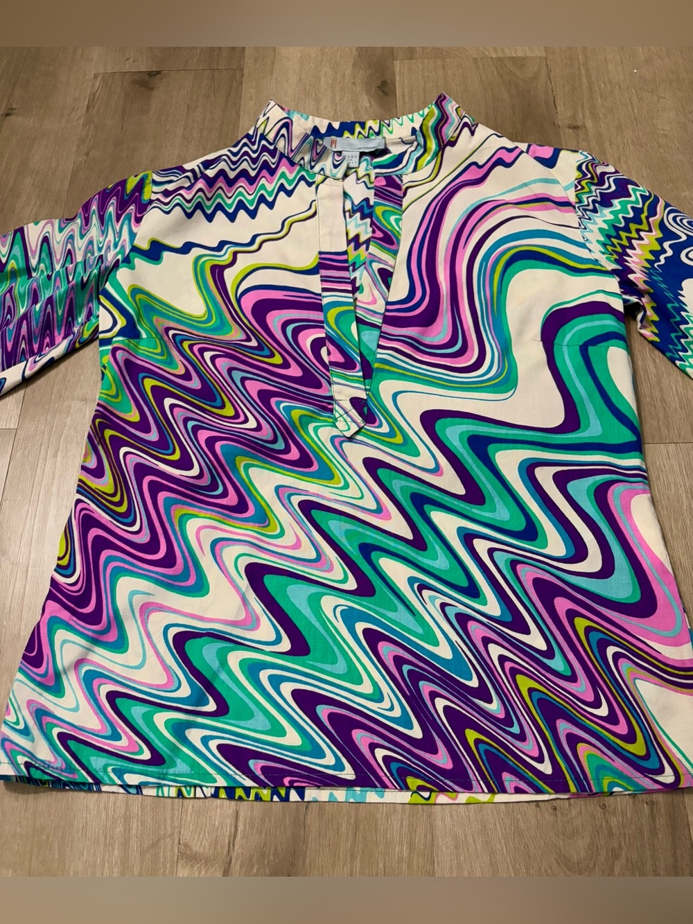 Women’s Missoni Abstract Pullover Cotton Shirt - Size 4
